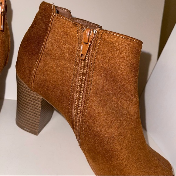 Mark and Maddux Open Toe Zip Up Ankle Boots - Picture 6 of 12